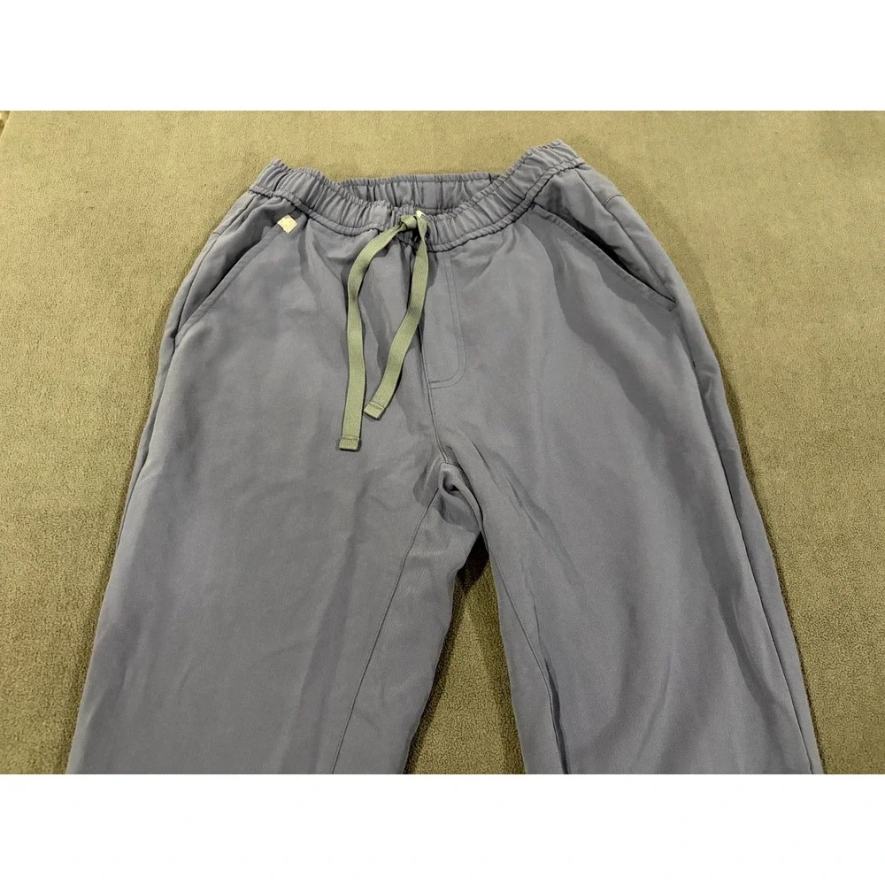 FIGS Tansen Medical Jogger Scrub Pants Mens XS Gray Drawstring Waist Tapered Leg